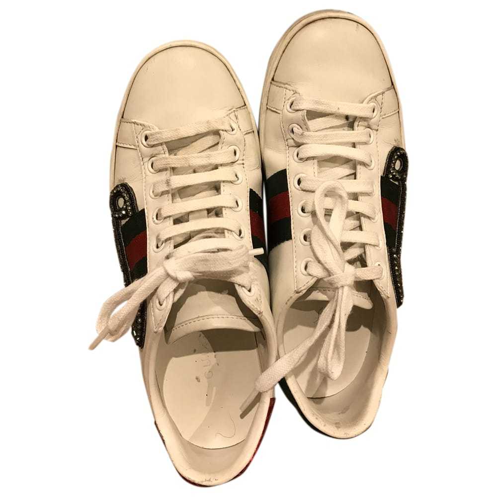 Gucci Ace patent leather trainers - image 1