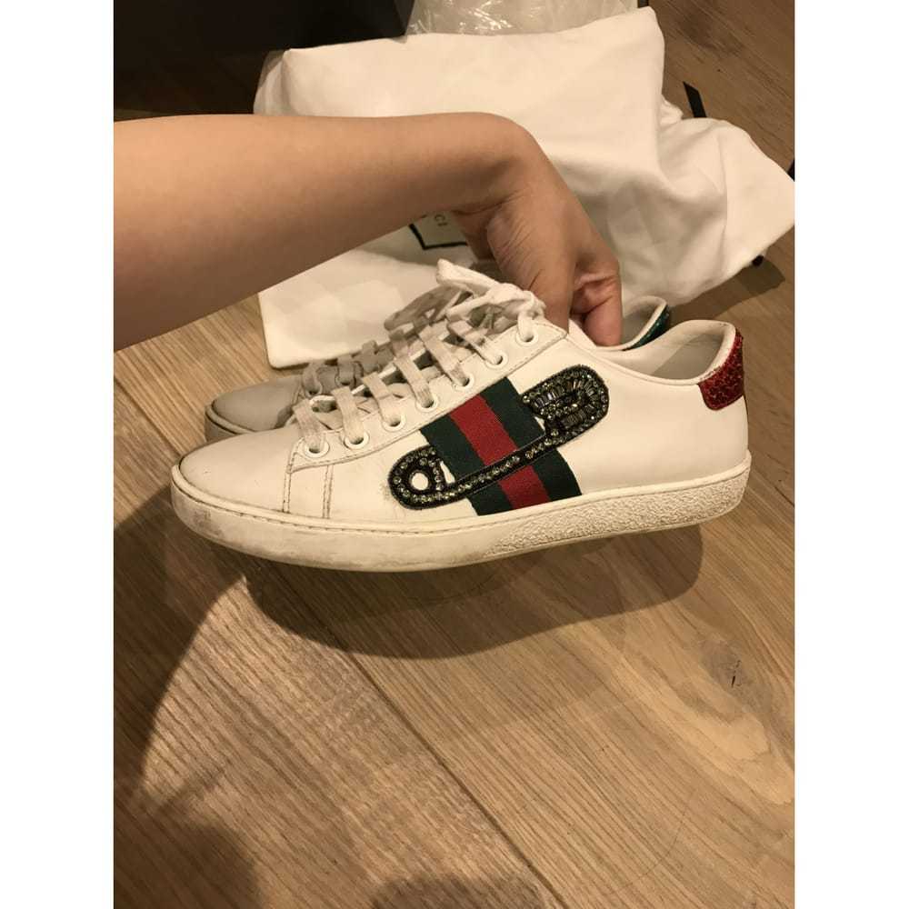 Gucci Ace patent leather trainers - image 3