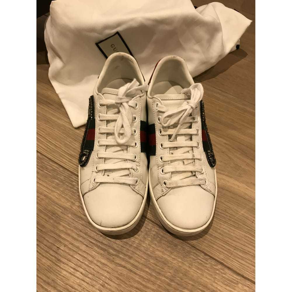 Gucci Ace patent leather trainers - image 4