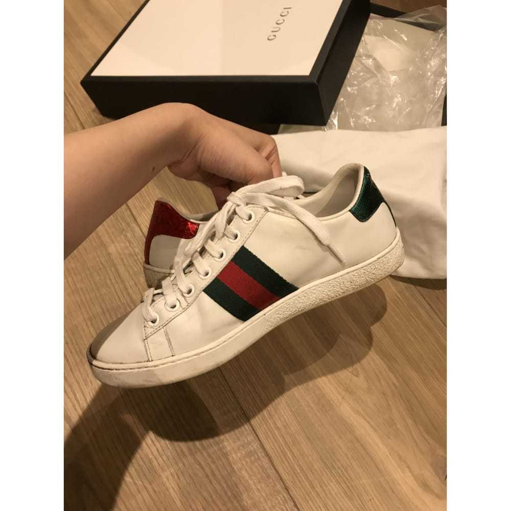 Gucci Ace patent leather trainers - image 5