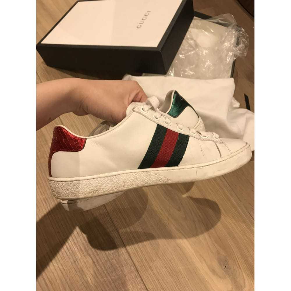 Gucci Ace patent leather trainers - image 6