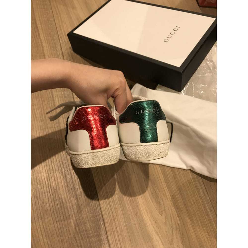 Gucci Ace patent leather trainers - image 7