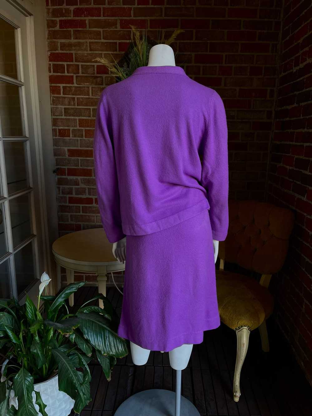 1960s Purple Sweater Set - image 2