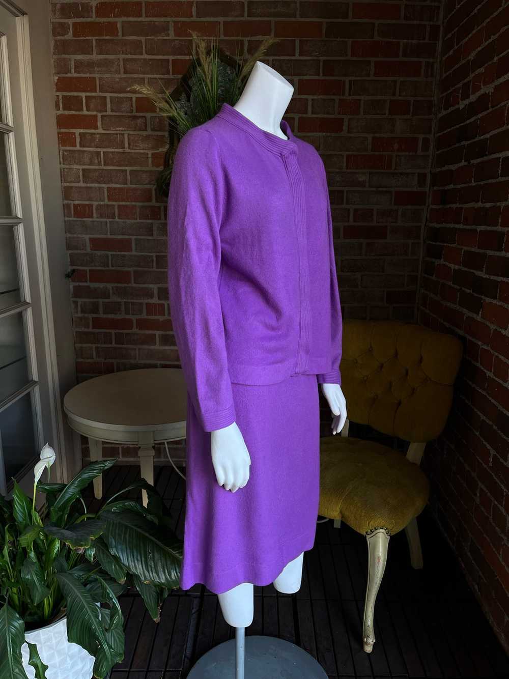 1960s Purple Sweater Set - image 6