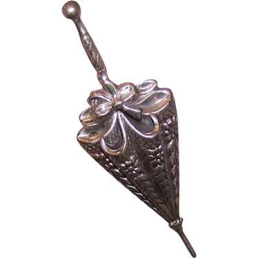 Lang Sterling Silver Pin Brooch - Closed Umbrella