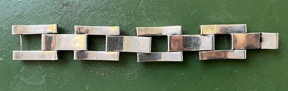 1940's Ambriz Silver Link Bracelet Made in Mexico - image 3