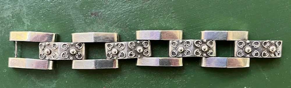 1940's Ambriz Silver Link Bracelet Made in Mexico - image 6