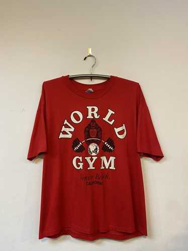 Vintage world gym t - Gem