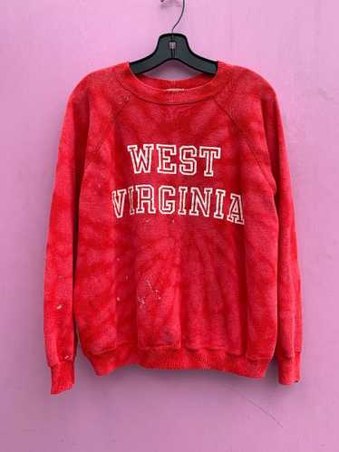 OVERDYED DISTRESSED WEST VIRGINIA PULLOVER CREWNE… - image 1