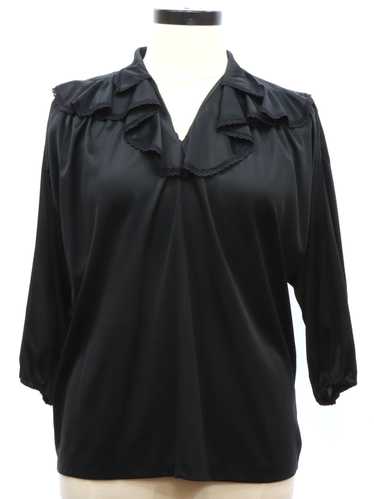 1970's Mister Remo Womens Ruffled Front Shirt