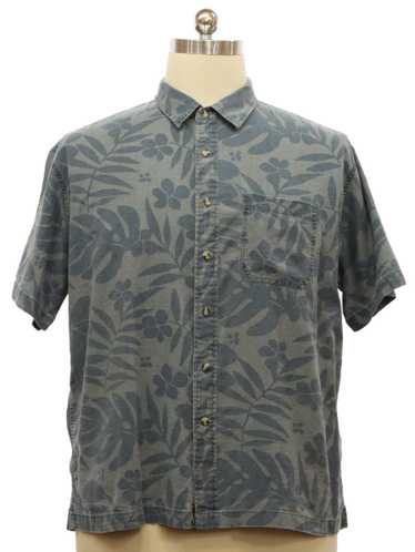 1990's Aigle Mens Linen Cotton Blend Hawaiian Shir