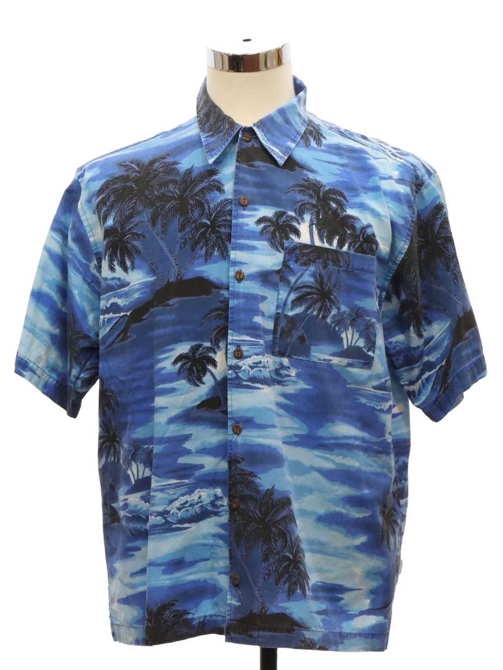 1990's Sideout Mens Cotton Hawaiian Shirt - image 1