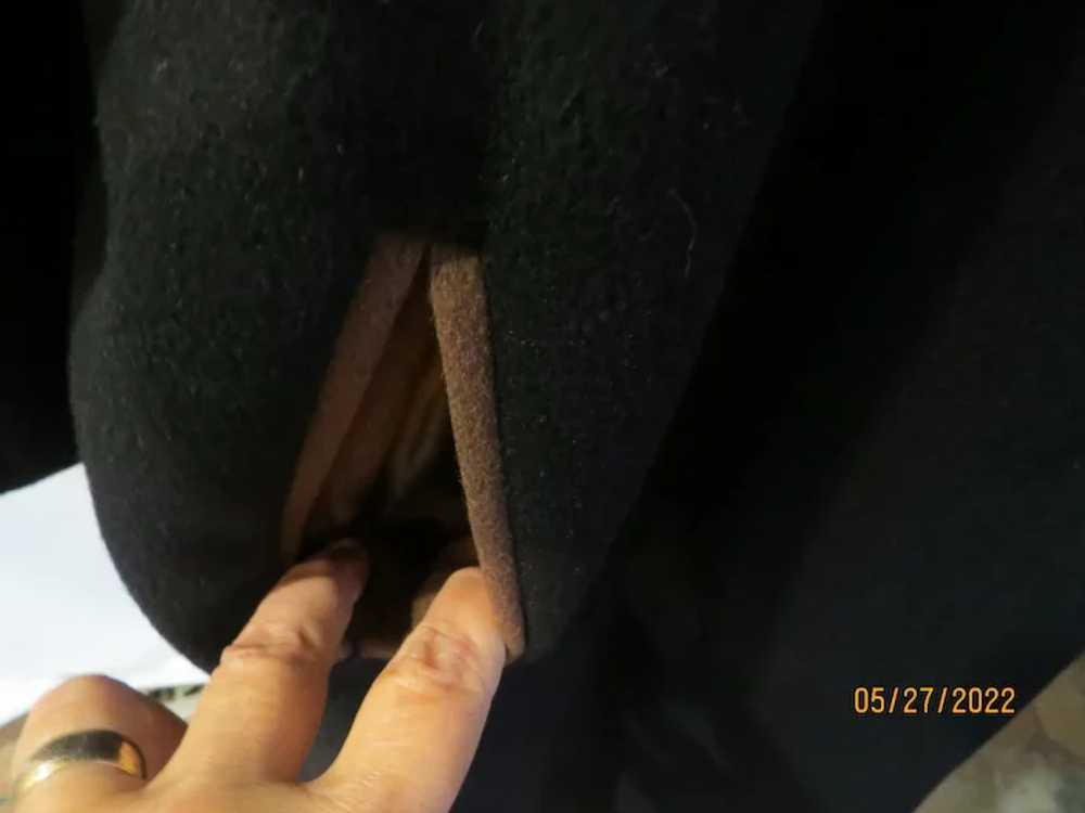 Brown Piped Black Coat - image 3