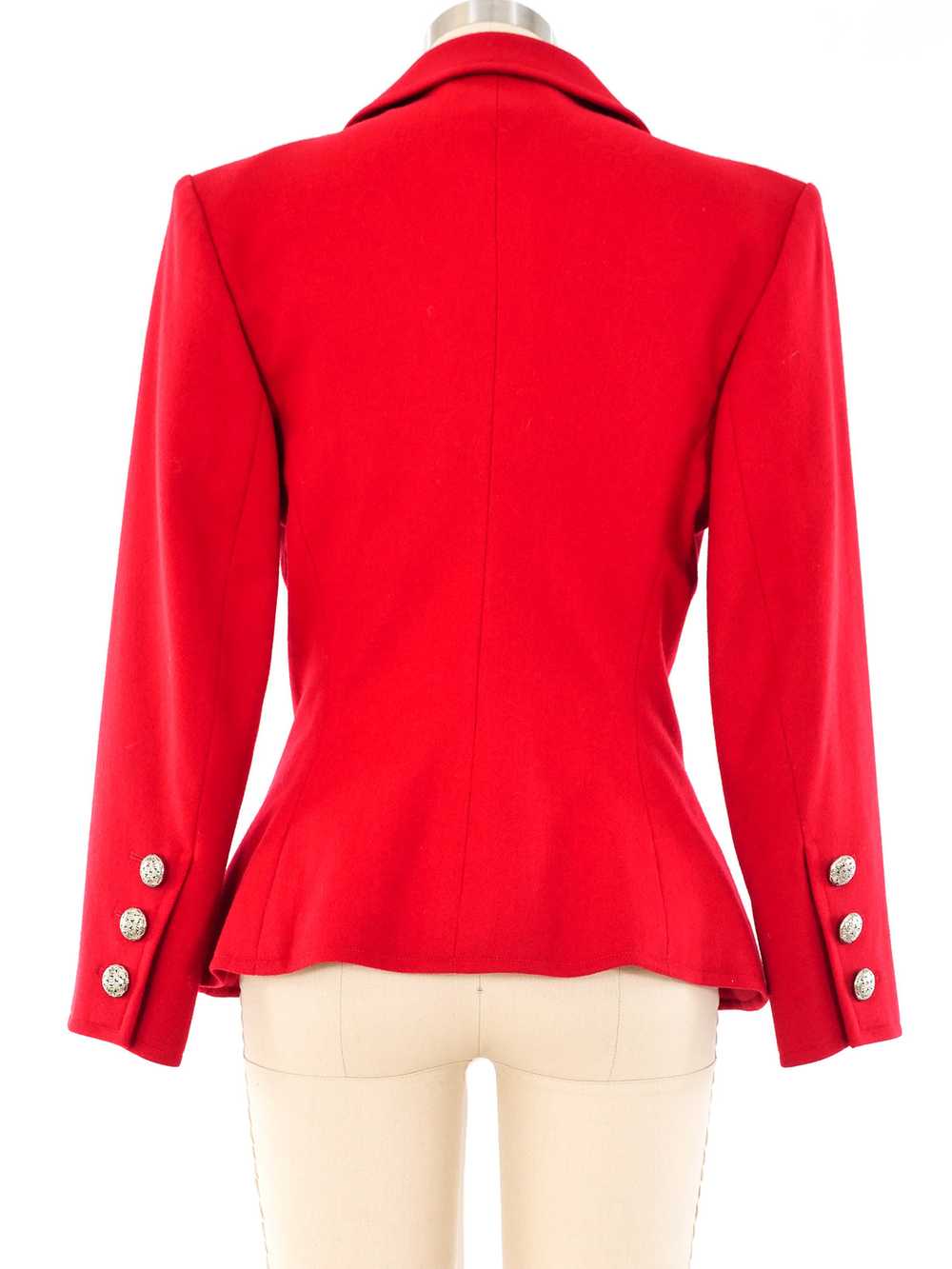 Yves Saint Laurent Red Wool Jacket - image 3