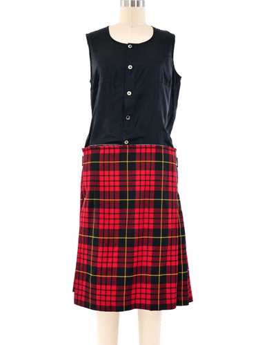 Comme des Garcons Plaid Kilt Dress