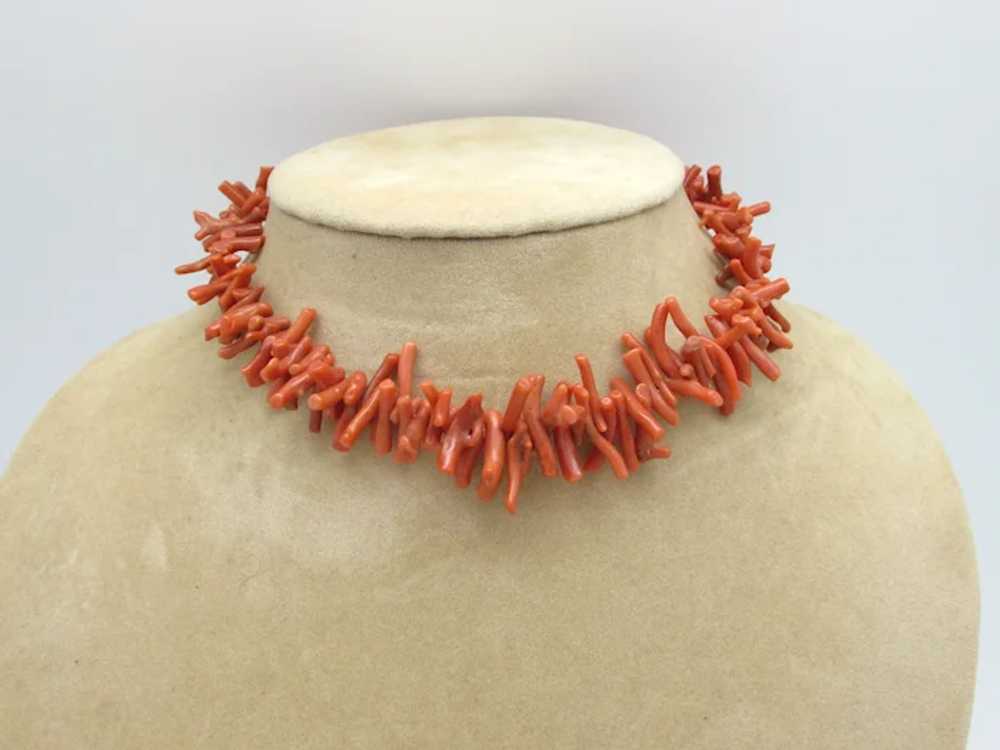 Branch Coral Bead Necklace - image 2