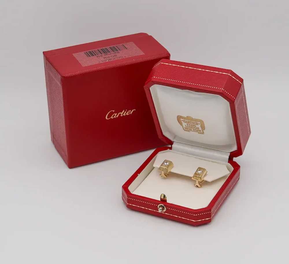 Cartier 1970 Rare Vintage 1/8 Oz Ingots Earrings … - image 3