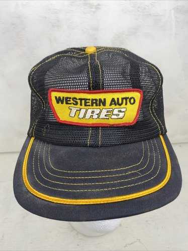 Vintage Western Auto Tires Full Mesh Snapback Tru… - image 1