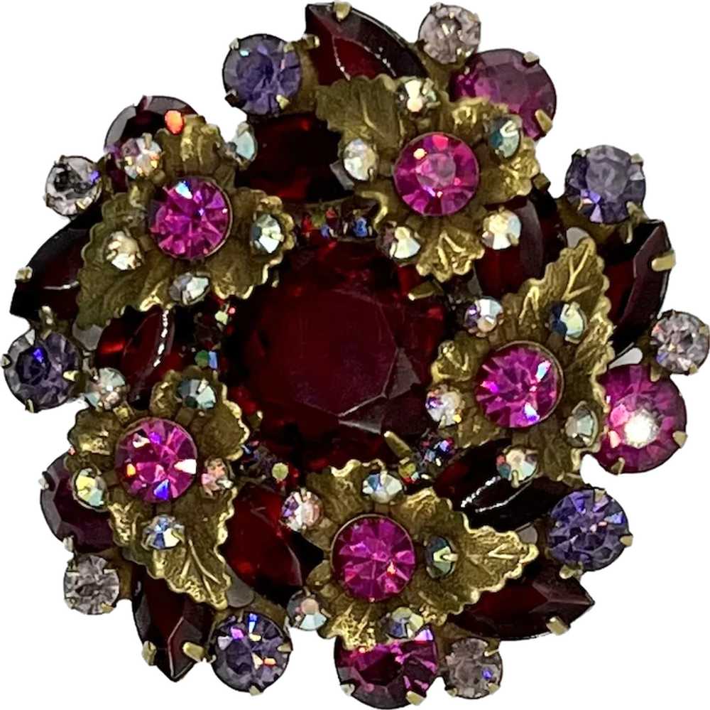 Juliana DeLizza and Elster Red Rose Rhinestone Le… - image 2