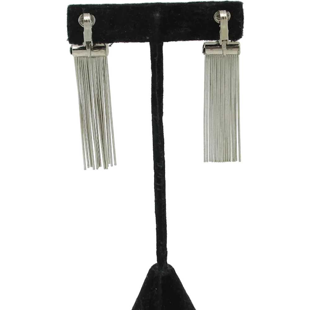 1960s Pendulum Fringe Earrings - image 1