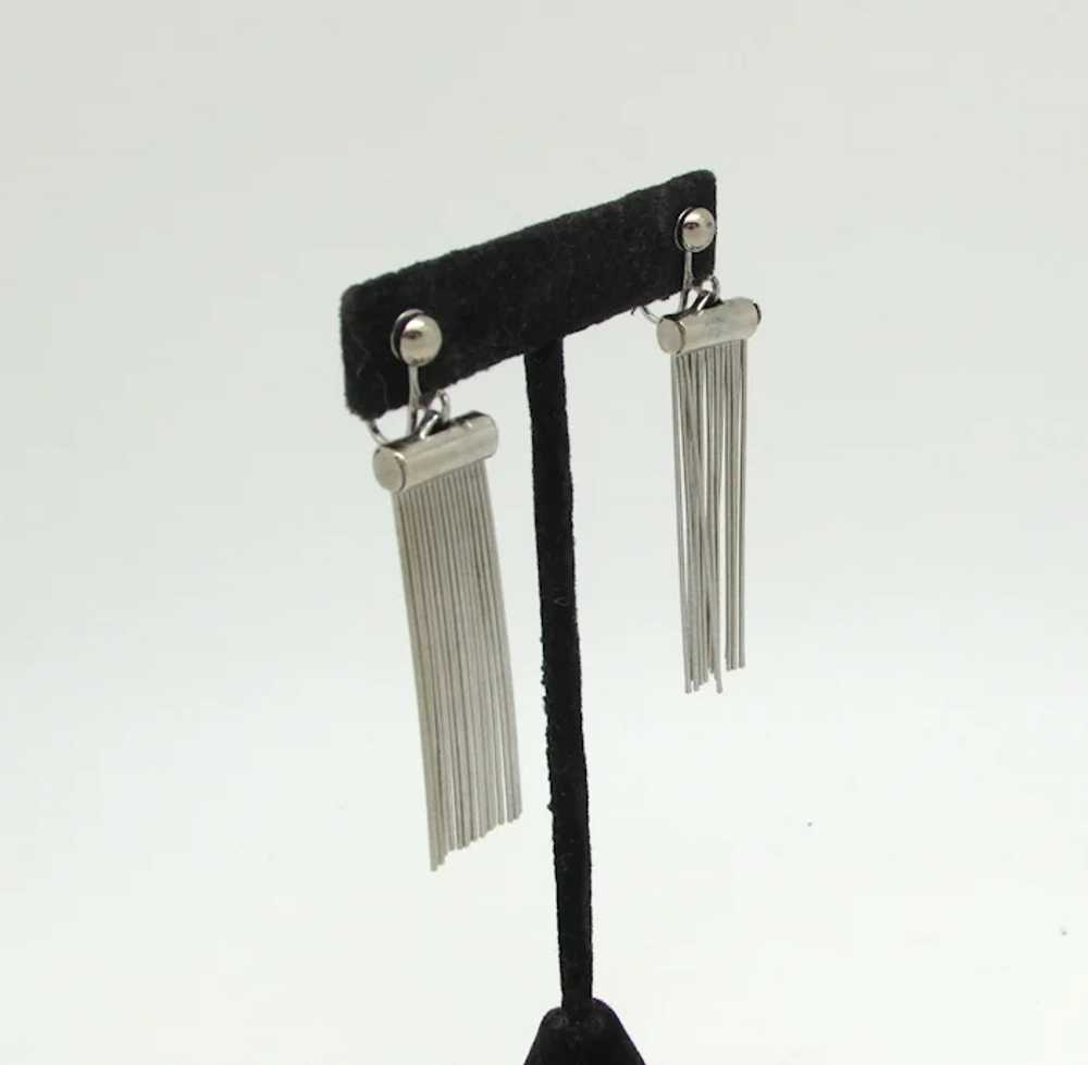 1960s Pendulum Fringe Earrings - image 4