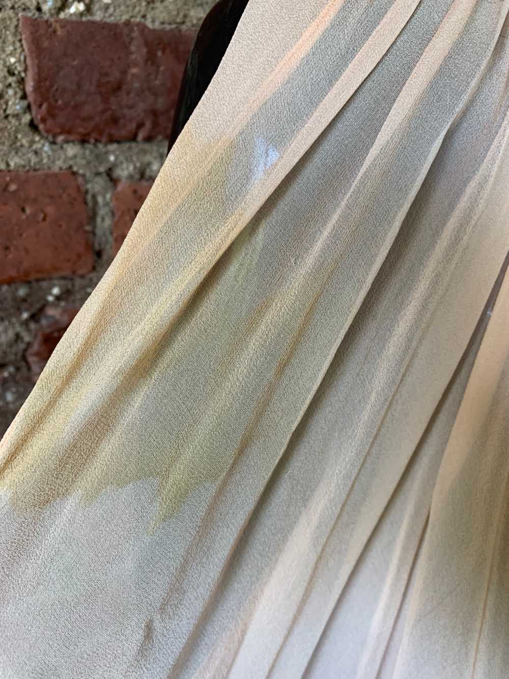 60s Victoria Royal Beaded Silk Chiffon Cape - image 9
