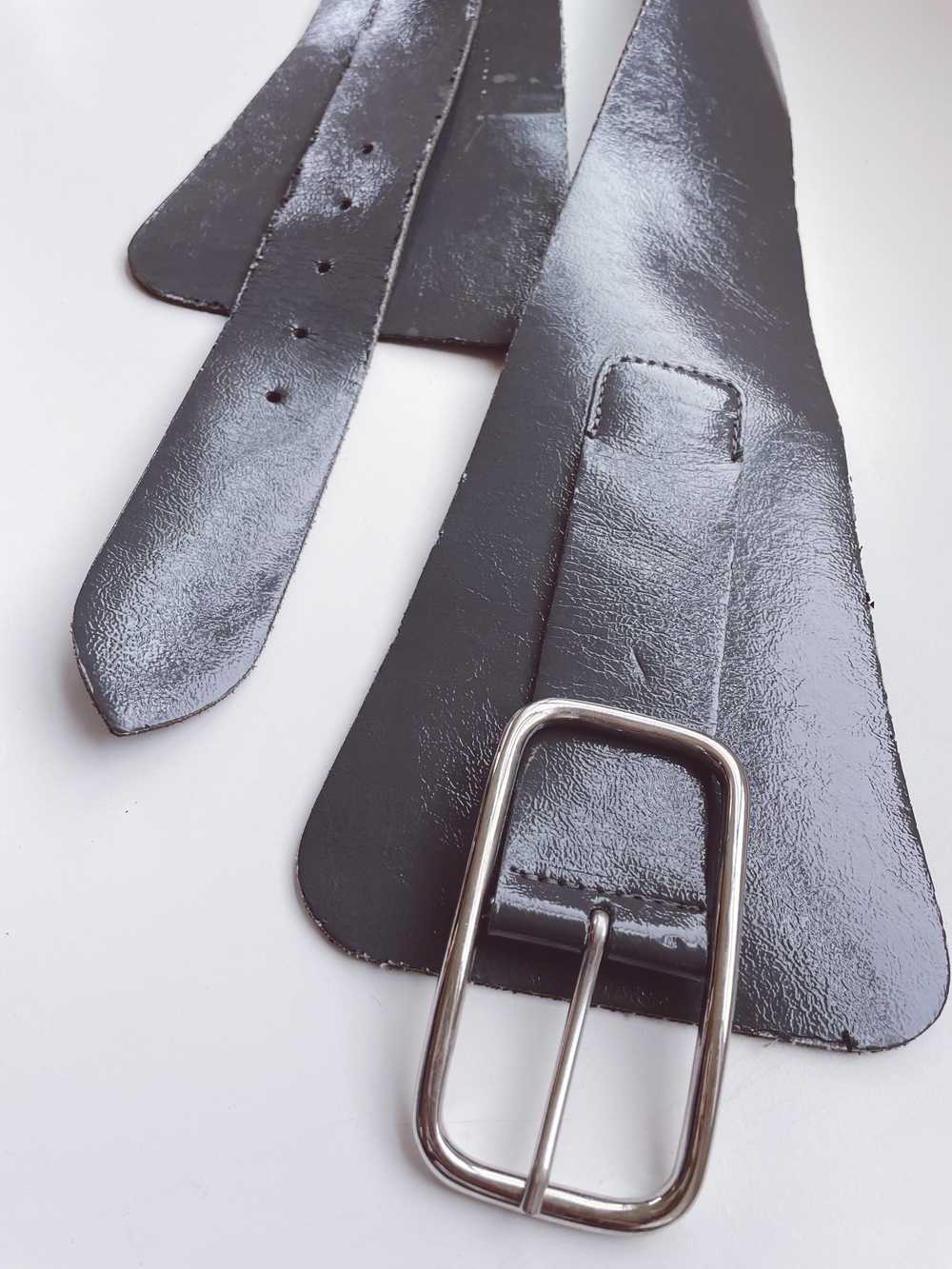 Vintage Leather Corset Belt - image 2