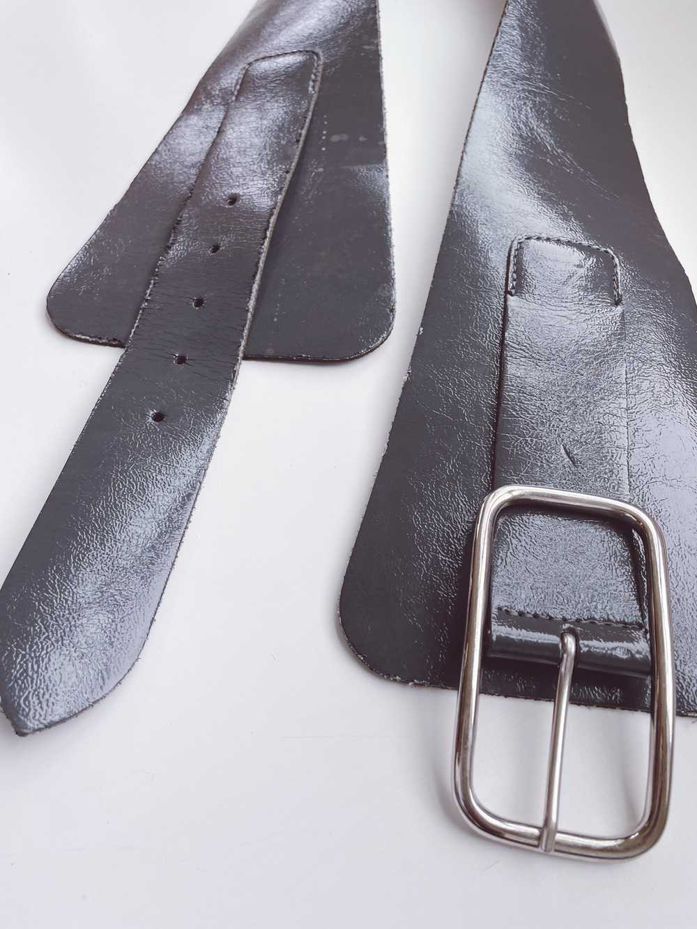 Vintage Leather Corset Belt - image 3