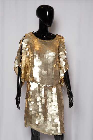 Gold Disco Sequin Dress