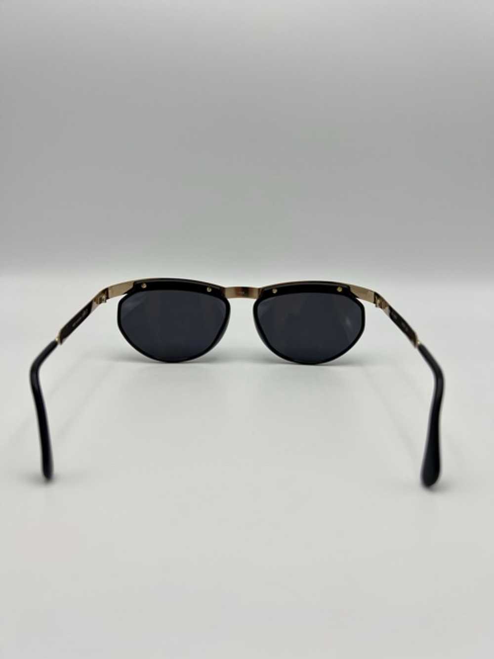 Silhouette Gold Chain Frame 80s Sunglasses - Gem