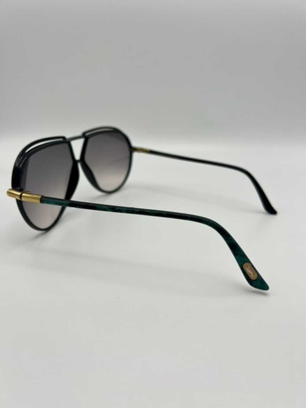 Yves Saint Laurent Coated Frame Aviator Sunglasses - image 4
