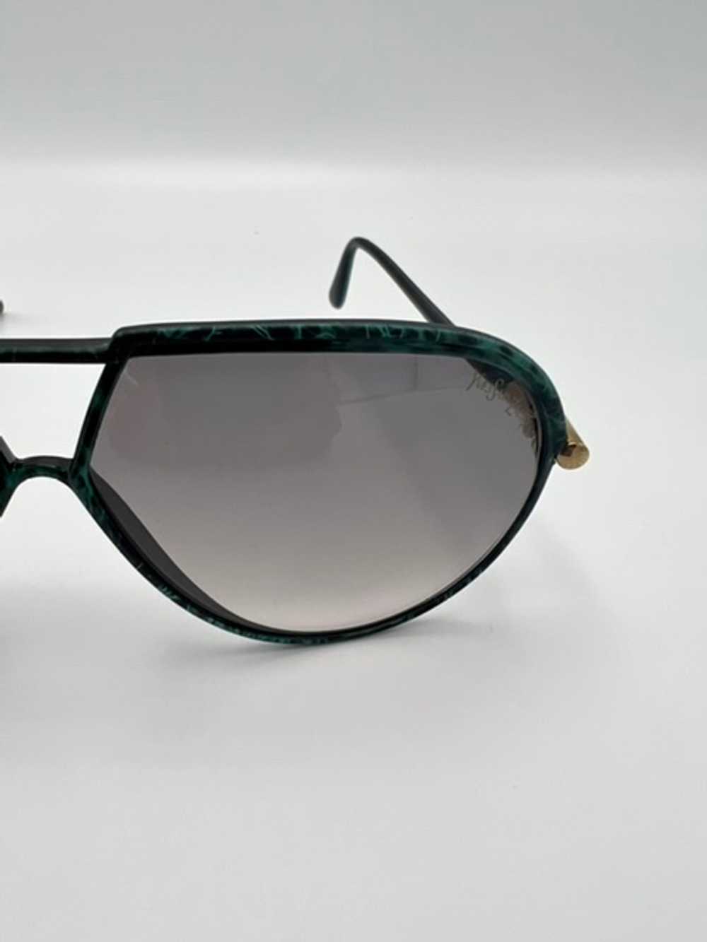 Yves Saint Laurent Coated Frame Aviator Sunglasses - image 6