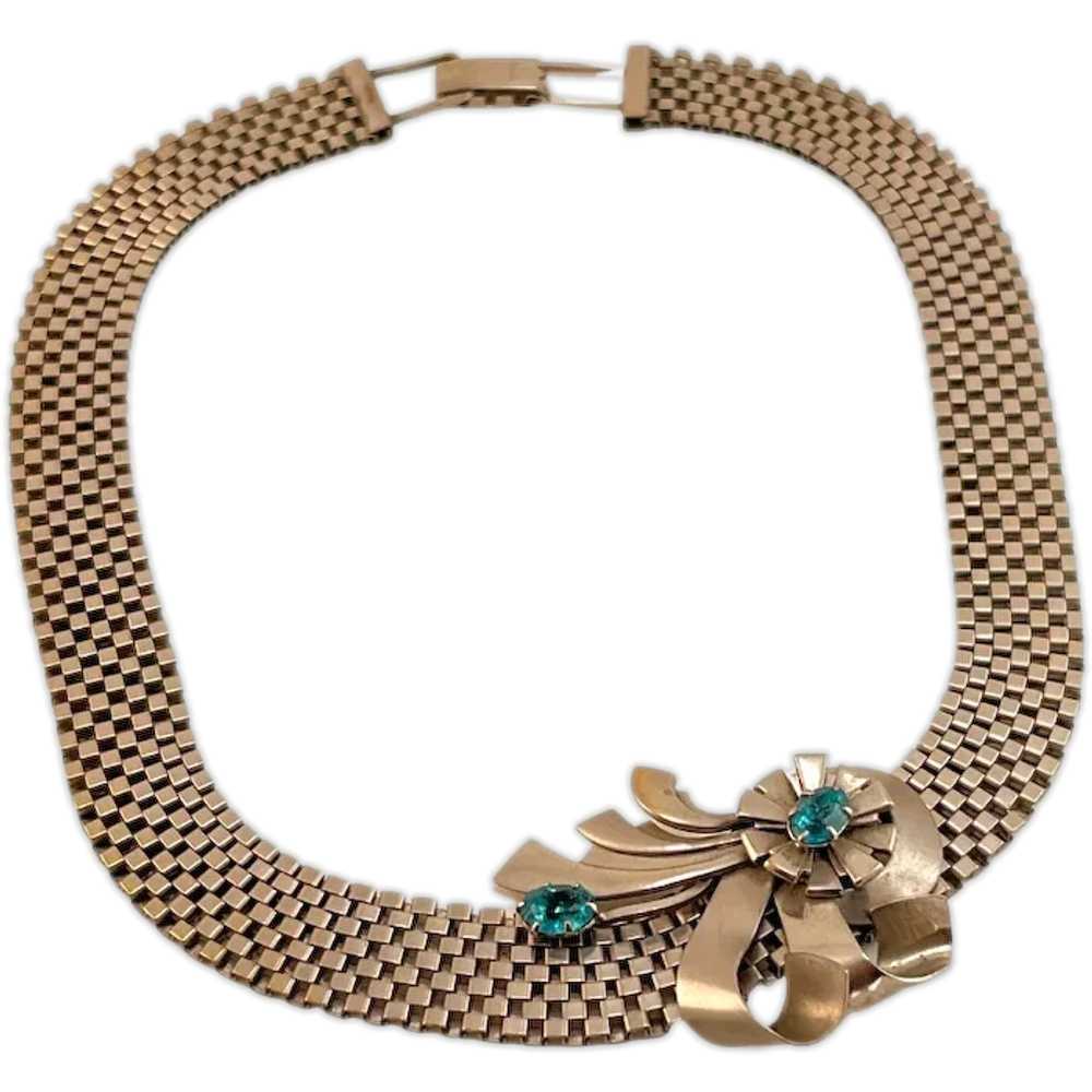 Louis Stern 12K Gold Filled Mesh Choker Necklace … - image 1