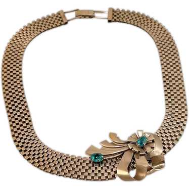 Louis Stern 12K Gold Filled Mesh Choker Necklace … - image 1