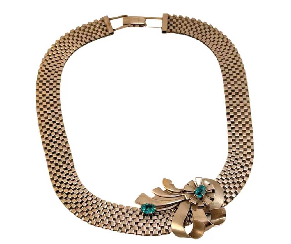 Louis Stern 12K Gold Filled Mesh Choker Necklace … - image 5