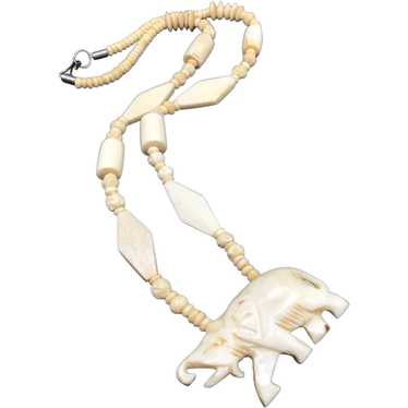 Cow Bone Jewelry, Necklace and Earring Set, Bone and … - Gem