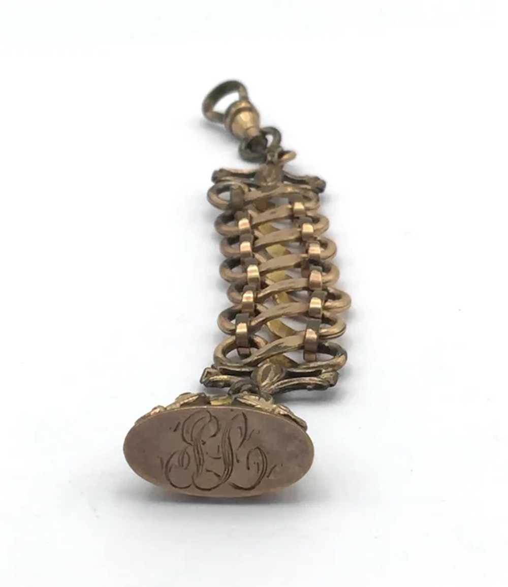 Small Personalized D & C Pocket Watch Fob - image 3