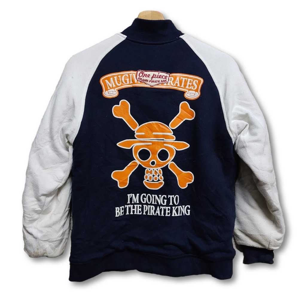 One Piece Pirate King Anime Big Logo Bomber Varsi… - image 2