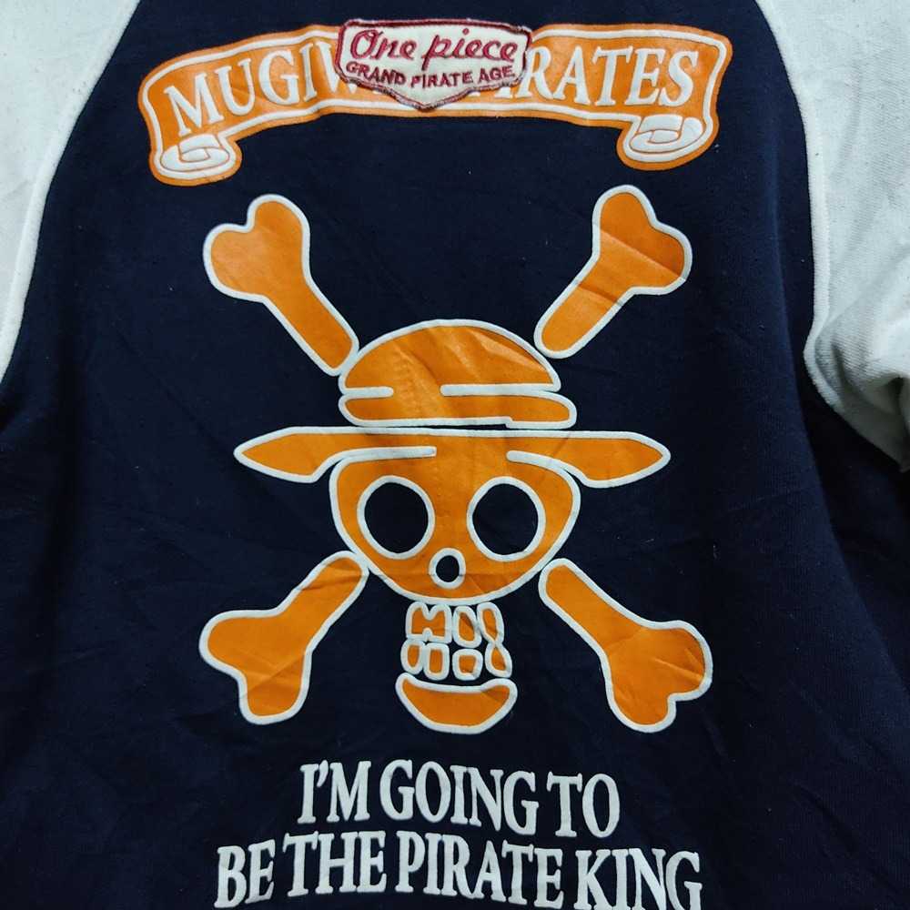 One Piece Pirate King Anime Big Logo Bomber Varsi… - image 7