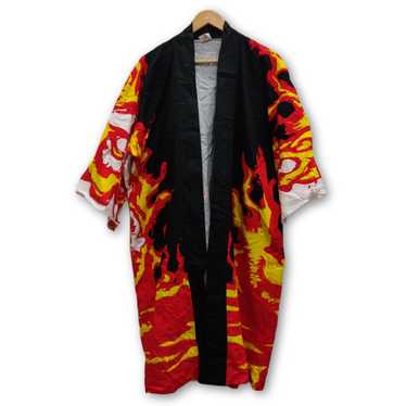 Kimono Jacket Fire Flame Demon Slayer Anime Japan… - image 1