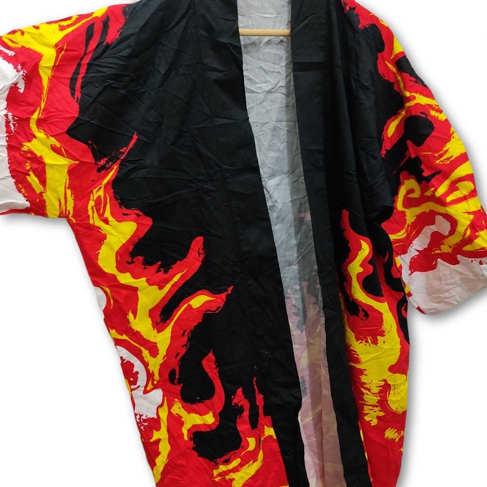 Kimono Jacket Fire Flame Demon Slayer Anime Japan… - image 6