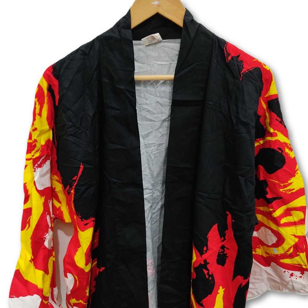 Kimono Jacket Fire Flame Demon Slayer Anime Japan… - image 7