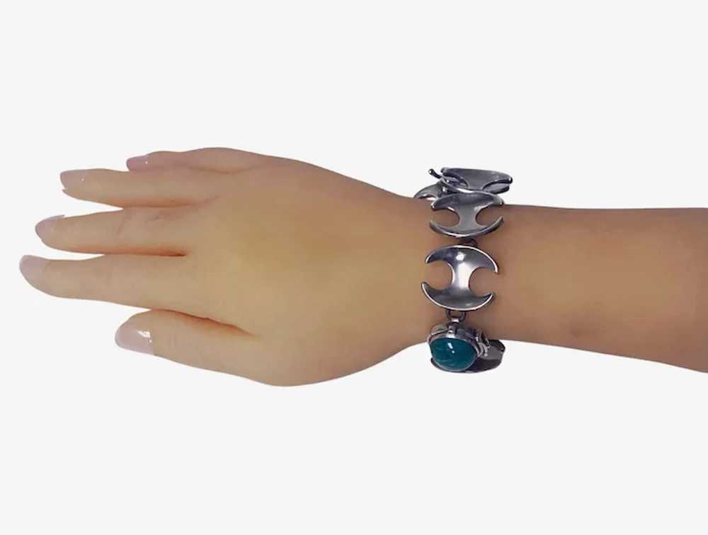 Georg Jensen Henning Koppel Amazonite Bracelet 19… - image 4