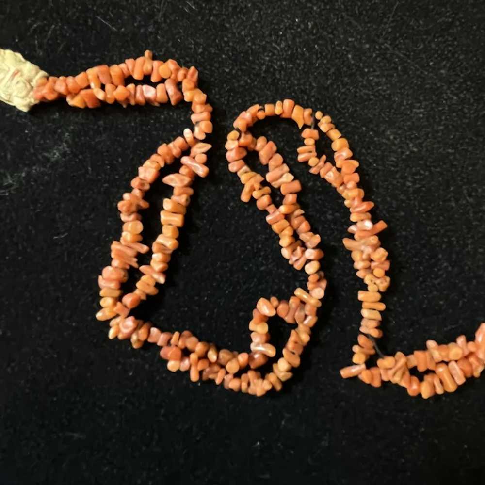 Antique 2 Strand Red Coral Necklace - image 4