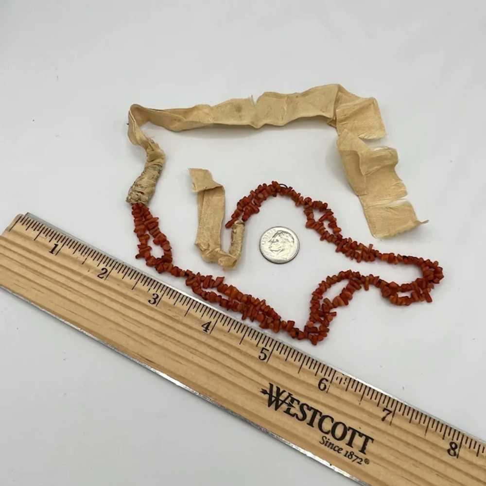 Antique 2 Strand Red Coral Necklace - image 5