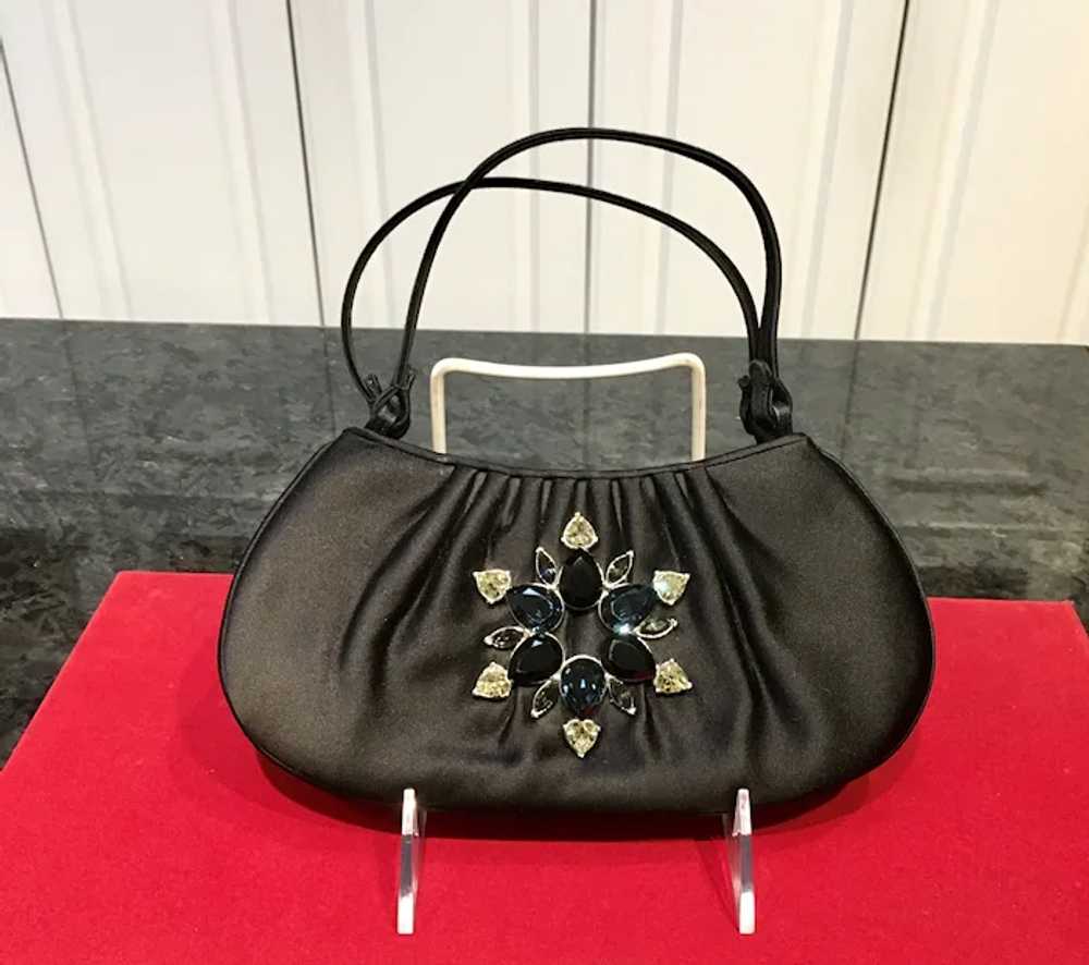 Vintage Leiber Silk Small Purse with Large Jewele… - image 2