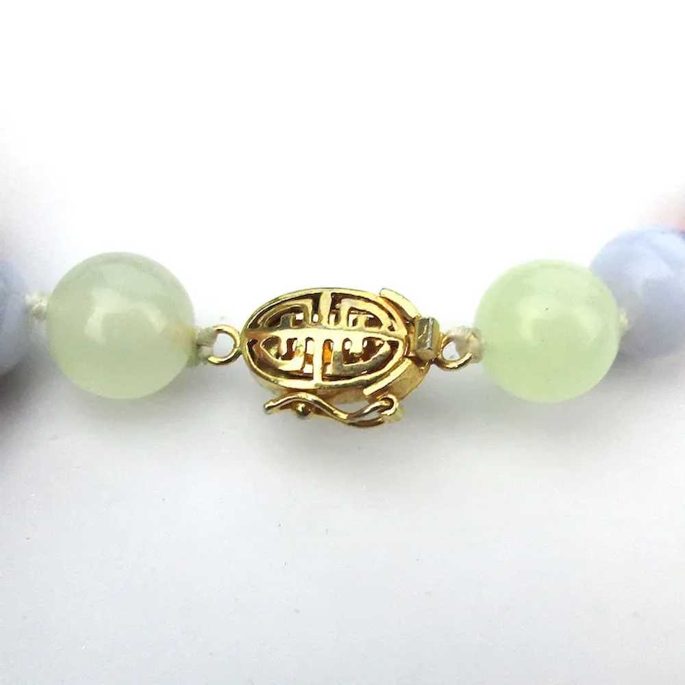 Genuine Jade Plus Colorful Stone Bead Necklace - image 4