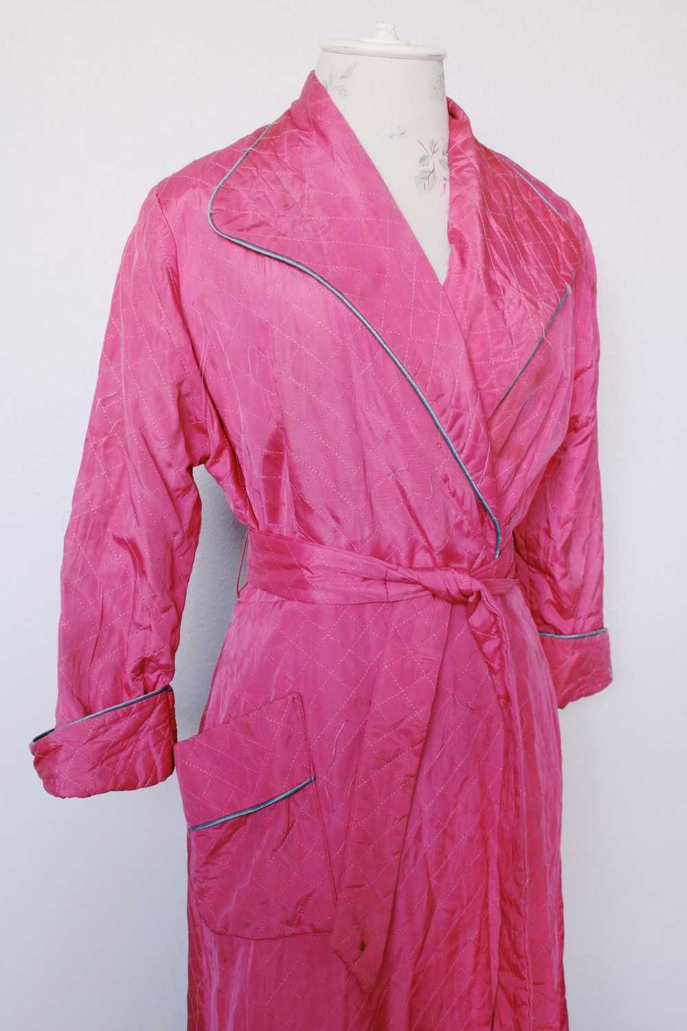 Pink Quilted Robe - image 7