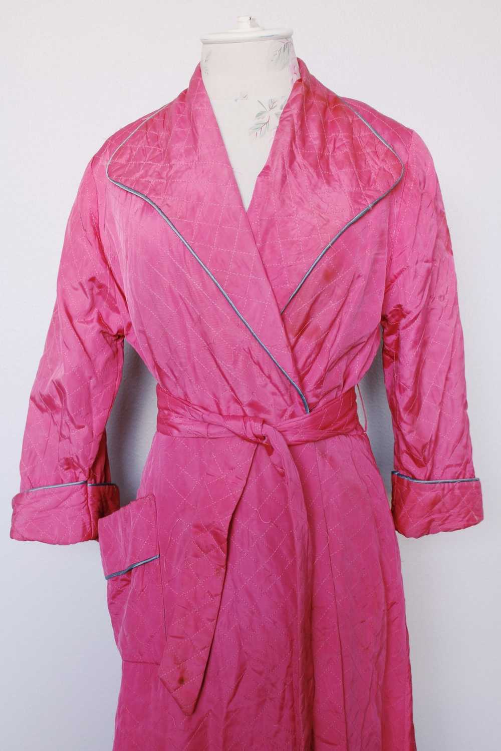 Pink Quilted Robe - image 8