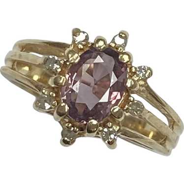 Andalusite and Diamond Ring 1.20 Carat tgw 14K Gol